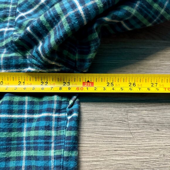 L.L. Bean Men's Flannel Shirt - Blue Plaid - Picture 4 of 5
